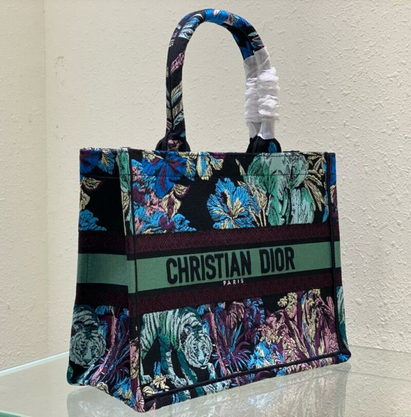 Medium Dior Book Tote Blue Multicolor For Women M1296ZEUP_M928- 36 Cm/ 14 Inches