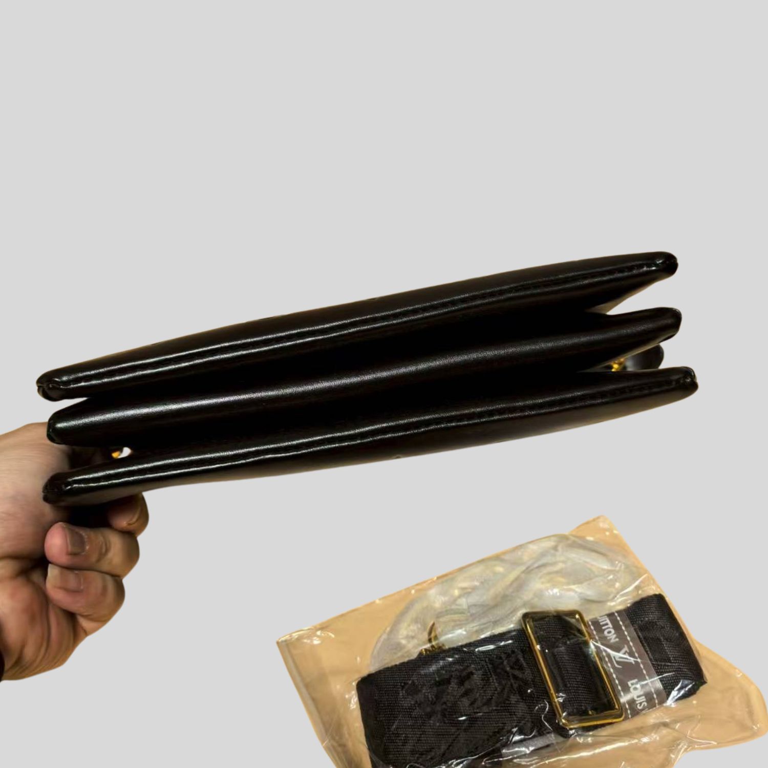 Special Set Louis Vuitton: Coussin PM Monogram Bag + Classic Stud Earrings Gold