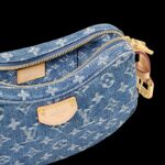 Louis Vuitton Croissant MM Blue Denim For Women M46856 - 9.8 Inches / 24.8 Cm
