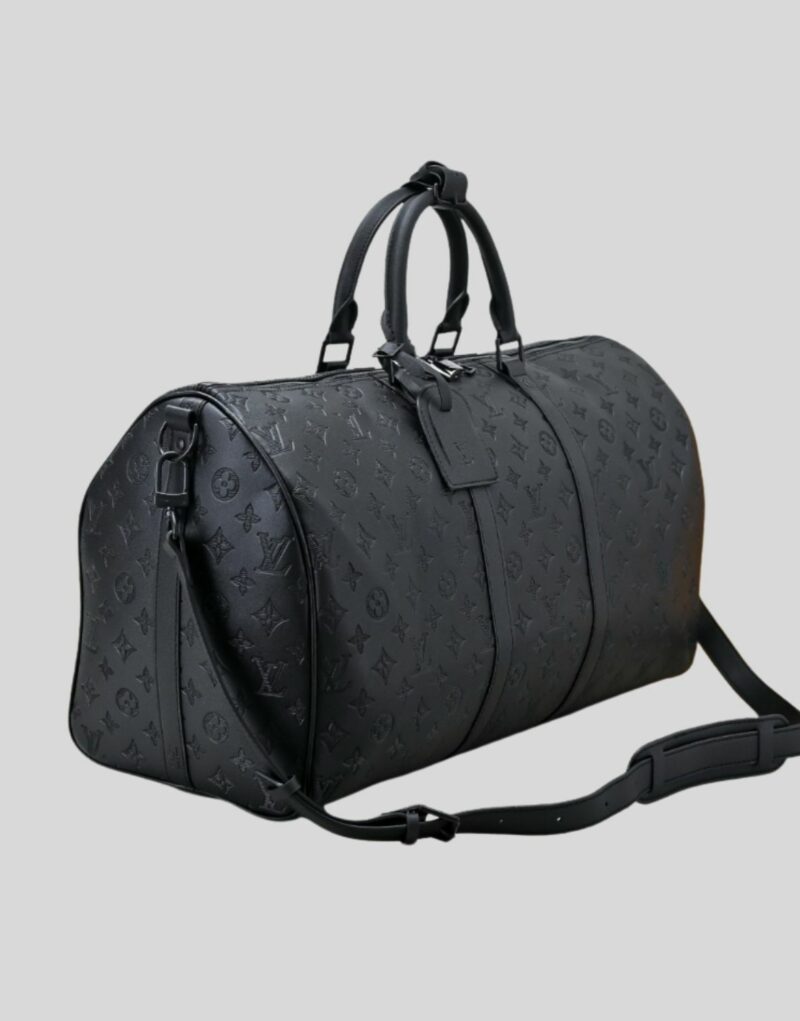 Louis Vuitton Keepall Bandoulière 50 Monogram Shadow For Men 19.7in/50cm M44810
