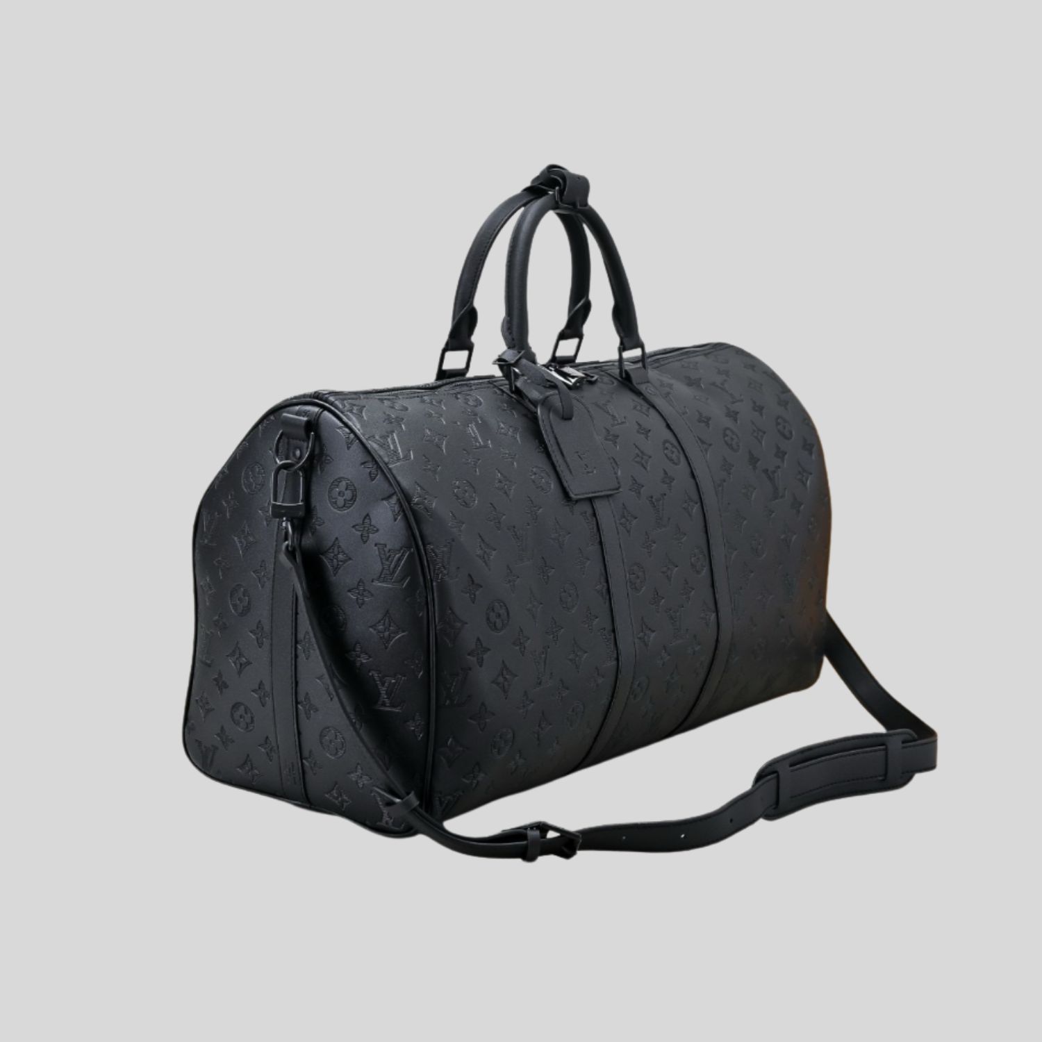 Louis Vuitton Keepall Bandoulière 50 Monogram Shadow For Men 19.7in/50cm M44810