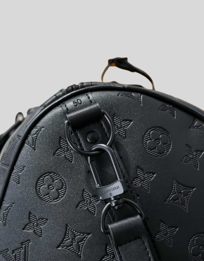 Louis Vuitton Keepall Bandoulière 50 Monogram Shadow For Men 19.7in/50cm M44810