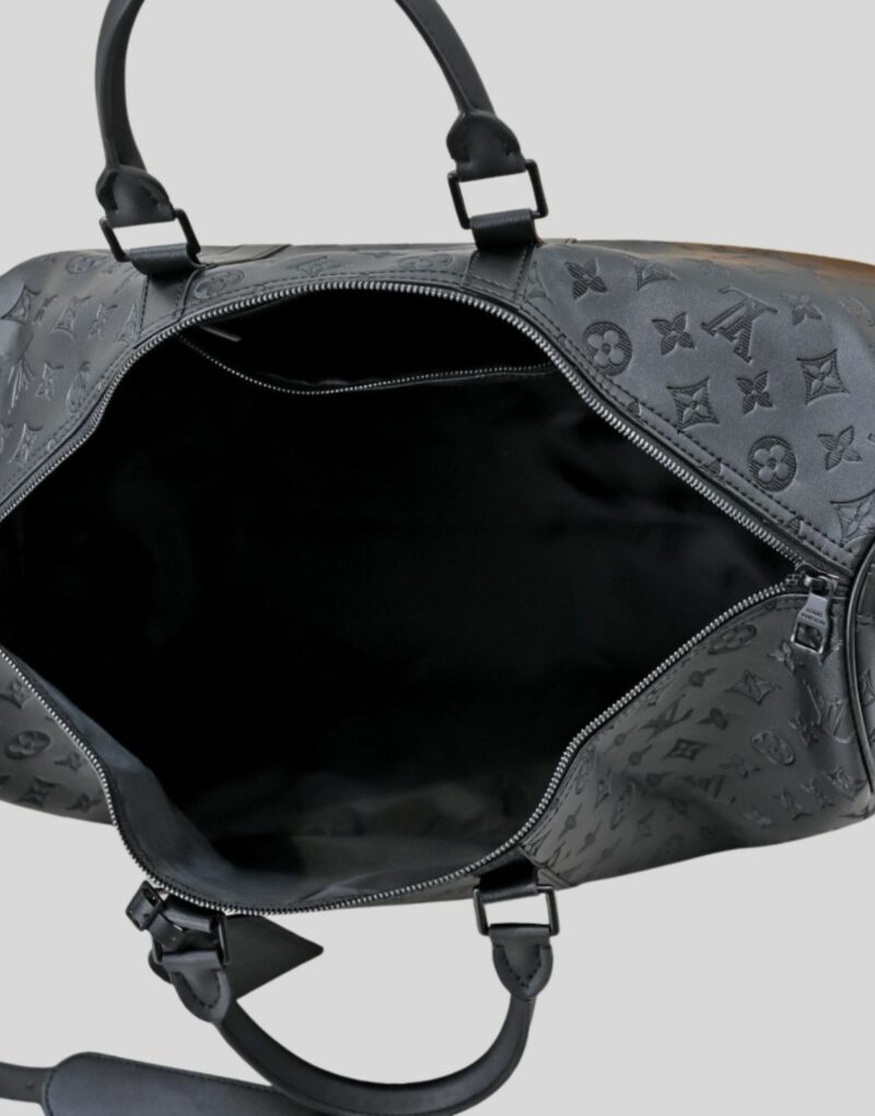 Louis Vuitton Keepall Bandoulière 50 Monogram Shadow For Men 19.7in/50cm M44810