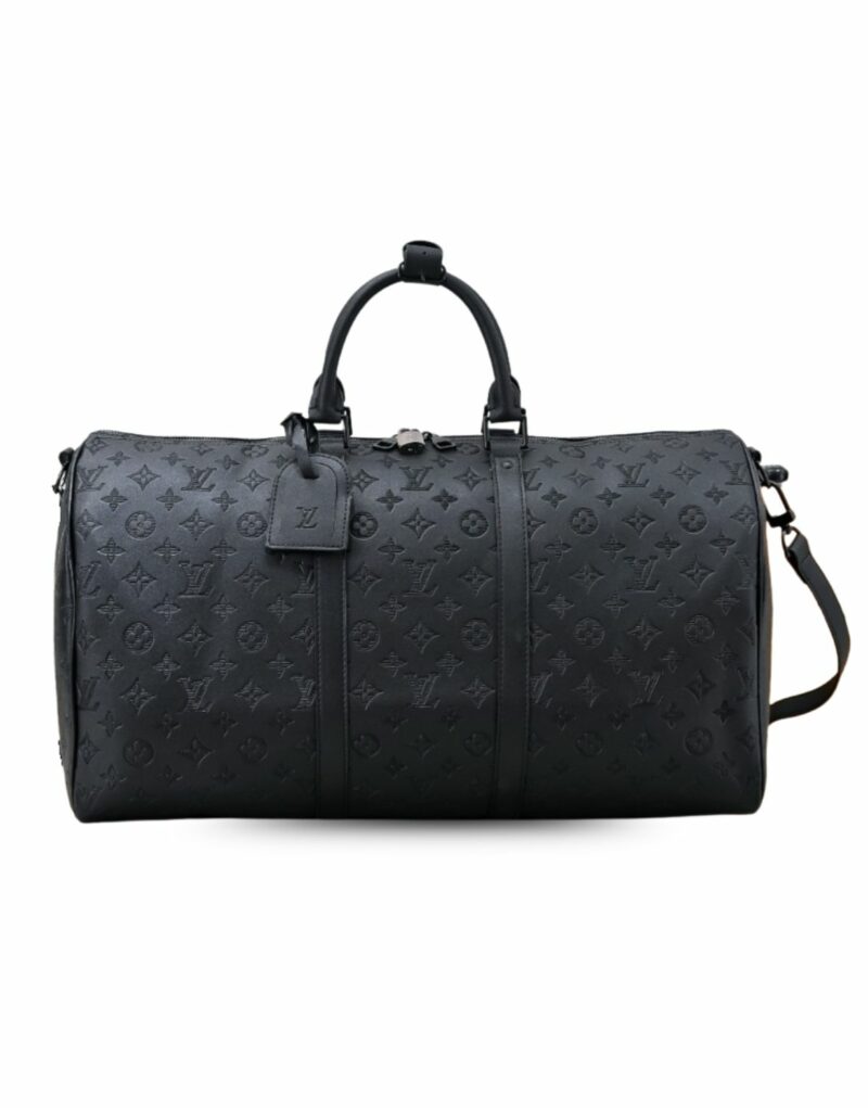 Louis Vuitton Keepall Bandoulière 50 Monogram Shadow For Men 19.7in/50cm M44810