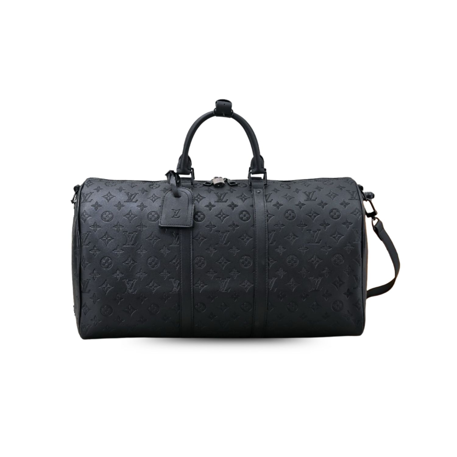Louis Vuitton Keepall Bandoulière 50 Monogram Shadow For Men 19.7in/50cm M44810