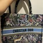 Christian Dior Large Dior Book Tote Blue Multicolor Bag For Women M1286ZRUV_M962- 16.5 Inches/ 42 Cm