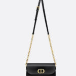 Christian Dior Small 30 Montaigne Avenue Black Bag For Women M9261UMOA_M900 - 7 Inches/ 18 Cm