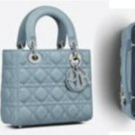 Small Lady Dior Bag Horizon Blue For Women M0531PWGE_M09Z- 20 Cm/ 8 Inches
