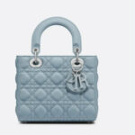 Small Lady Dior Bag Horizon Blue For Women M0531PWGE_M09Z- 20 Cm/ 8 Inches