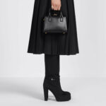 Christian Dior Small Boston Bag Black For Women M8671UBEQ_M900- 8 Inches/ 20 Cm