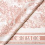 Christian Dior Toile De Jouy Sauvage 90 Square Scarf Ivory And Pink - 15JOU090I602_C420