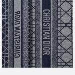 Christian Dior Cannage Scarf Navy Blue And Gray - 31CAN205I005_C532