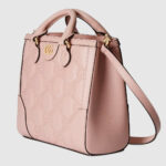 Gucci GG Matelassé Mini Top Handle Pink Bag For Women ‎728309 UM8HG 5941- 9 Inches/ 22.8 Cm