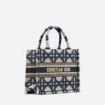 Christian Dior Small Dior Tote Beige And Blue Bag For Women M1265ZZAU_M928- 10.5 Inches/ 26.5 Cm