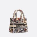 Christian Dior Mini Lady D-Lite Latte Multicolor For Women M0565ORWD_M941- 9.5 Inches/ 24 Cm