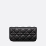 Christian Dior Lady Dior Phone Pouch Black For Women S0977ONMJ_M900- 7.5 Inches/ 18. 5 Cm