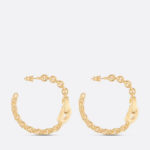 CD Lock Earrings Gold For Women E2315WOMMT_D300