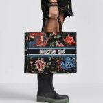 Large Dior Book Tote Black Multicolor For Women M1286ZEAO_M911 42cm/16.5 inch