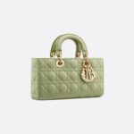 Medium Lady D-Joy Bag Ethereal Green Cannage For Women M0540ONGE_M73H