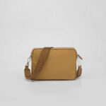 Re-Nylon And Saffiano Shoulder Bag Brown For Women 2VH133_2DMH_F0005_V_XMP