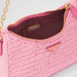 Re-Edition 2005 Raffia Bag Pink For Women 1BH204_2A2T_F0442_V_V9L