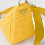 Raffia Prada Triangle Bag Yellow For Women 1BH190_2A2T_F0010_V_DRO