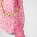 Re-Edition 2005 Raffia Bag Pink For Women 1BH204_2A2T_F0442_V_V9L