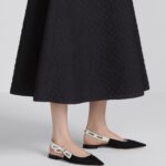 Christian Dior J'Adior Slingback Flat Black For Women- KCB384TFL_S900