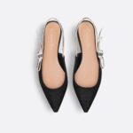 Christian Dior J'Adior Slingback Flat Black For Women- KCB384TFL_S900