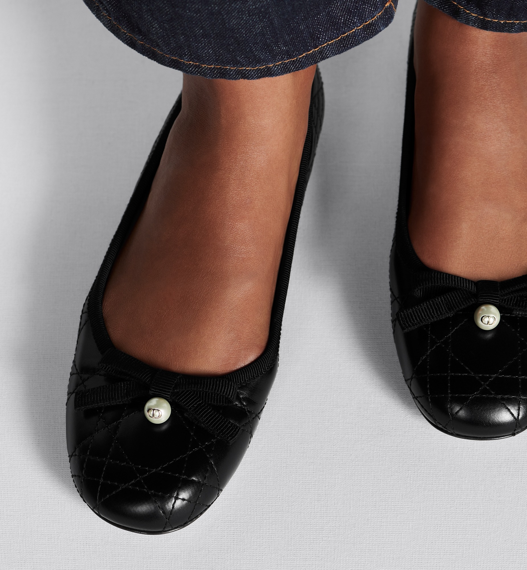 Christian Dior Ballet Flat Black For Women- KDB877CQC_S900