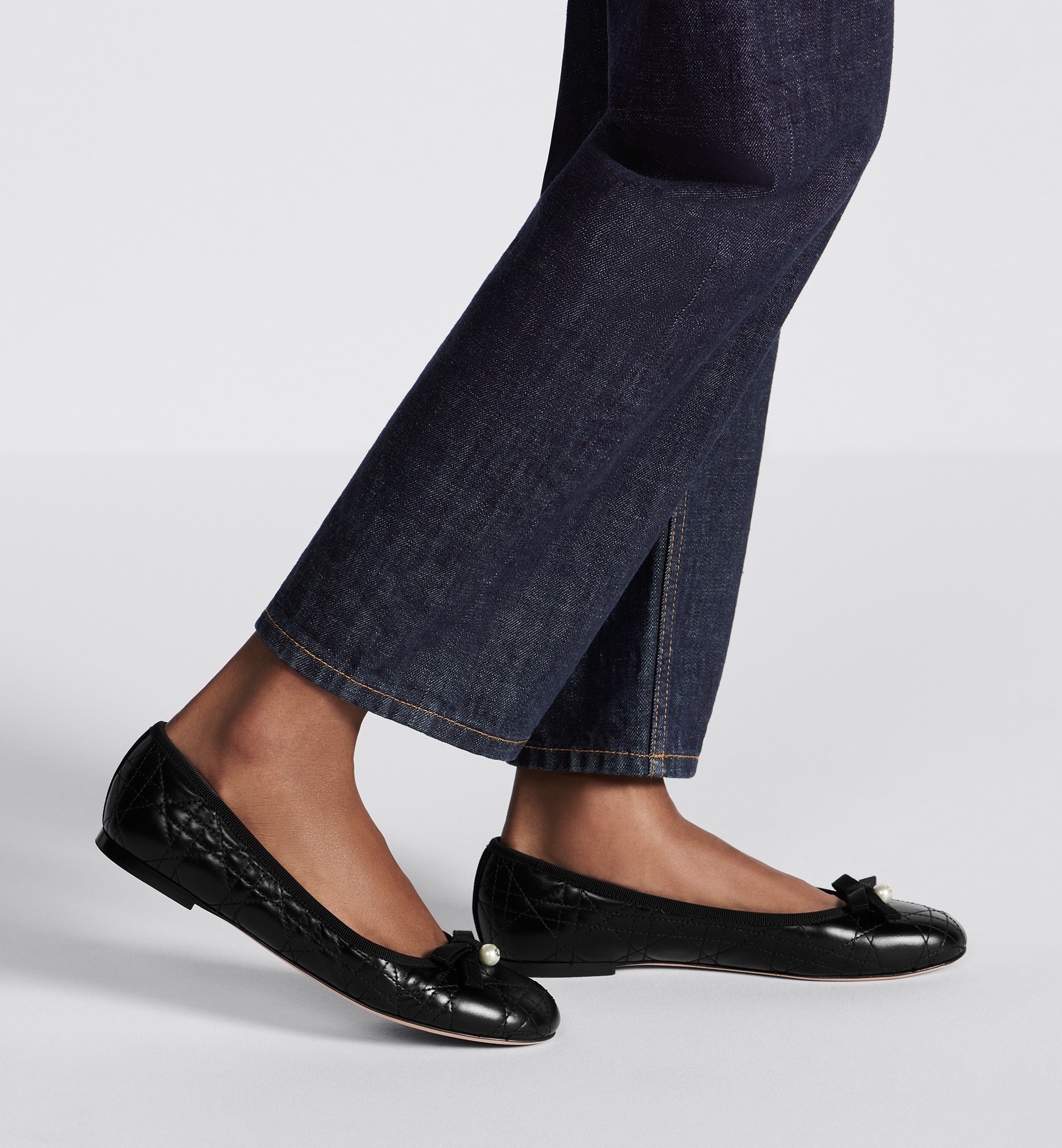 Christian Dior Ballet Flat Black For Women- KDB877CQC_S900