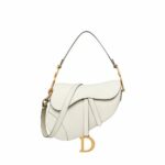 Christian Saddle Bag With Strap White For Women 10in/25.5cm