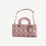 Christian Dior Small Lady D-Joy Bag Pink For Women 9in/22cm
