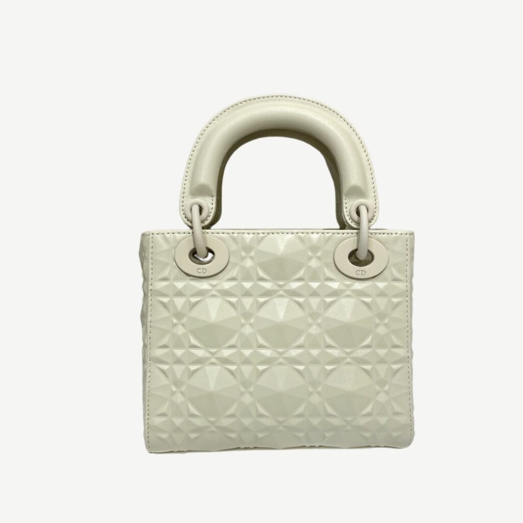 Christian Dior Mini Lady Bag White