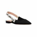 Christian Dior J'Adior Slingback Flat Black For Women- KCB384TFL_S900