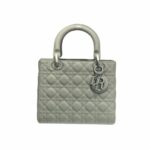 Christian Dior Medium Lady Dior Bag Grey For Women 9.5in/24cm
