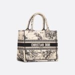 Christian Dior Small Dior Book Tote Bag Latte And Black  For Women M1265ZRHZ_M06E - 26.5 Cm/ 10.5 Inches