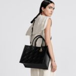 Christian Dior Medium Dior Book Tote Bag Black For Women M1324OWHP_M900 - 36.5 Cm/ 14.5 Inches