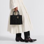 Christian Dior Small Dior Book Tote Bag Black For Women M1325OWHP_M900 - 26.5 Cm/ 10.5 Inches