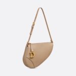 Christian Dior Saddle Rodeo Pouch Biscuit For Women S5909CCEH_M55U - 20 Cm/ 8 Inches