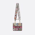 Christian Dior Medium Lady D-Lite Bag White Multicolor For Women M0565OEBJ_M20E - 24 Cm/ 9.5 Inches