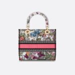 Christian Dior Medium Lady D-Lite Bag White Multicolor For Women M0565OEBJ_M20E - 24 Cm/ 9.5 Inches