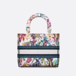 Christian Dior Medium Lady D-Lite Bag White Multicolor For Women M0565OECJ_M933 - 24 Cm/ 9.5 Inches