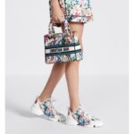 Christian Dior Medium Lady D-Lite Bag White Multicolor For Women M0565OECJ_M933 - 24 Cm/ 9.5 Inches