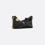 Christian Dior Diorstar Hobo Bag With Chain Bag Black For Women S3202UNIO_M900- 28.5 Cm/ 11 Inches