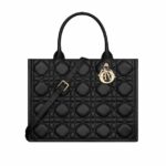 Christian Dior Medium Dior Book Tote Bag Black For Women M1324OWHP_M900 - 36.5 Cm/ 14.5 Inches