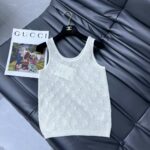 Chanel Hollow Knitted Vest White For Women