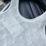 Chanel Hollow Knitted Vest White For Women