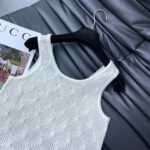 Chanel Hollow Knitted Vest White For Women
