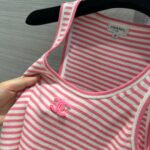 Chanel Knitted Vest Pink For Women